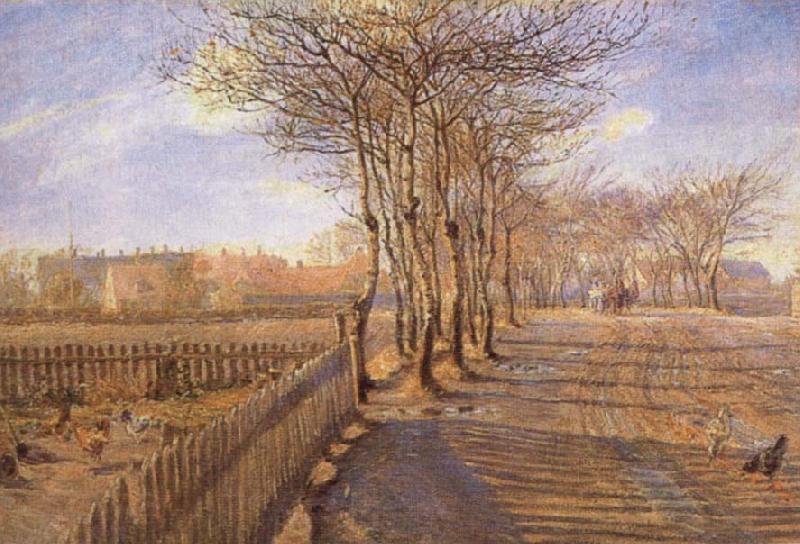 Theodor Esbern Philipsen A Lane at Kastrup France oil painting art